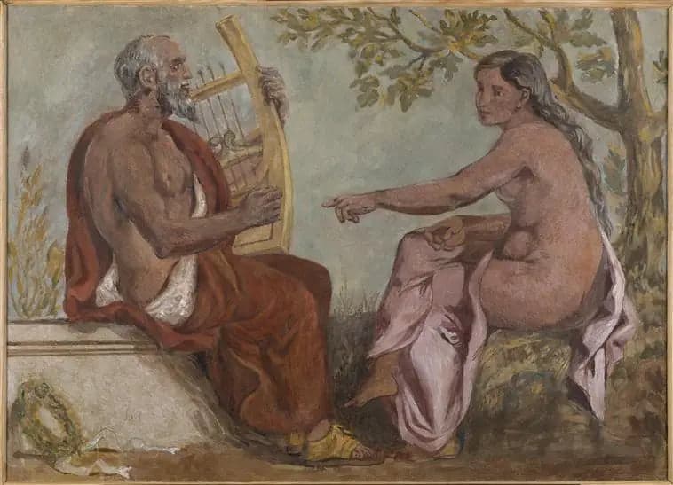 Anacreon and a Young Girl