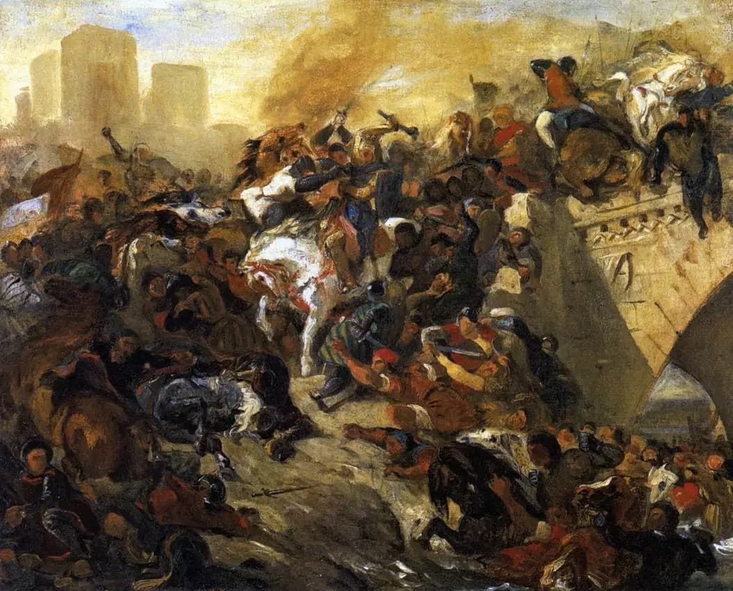 Battle of Taillebourg won by Saint Louis