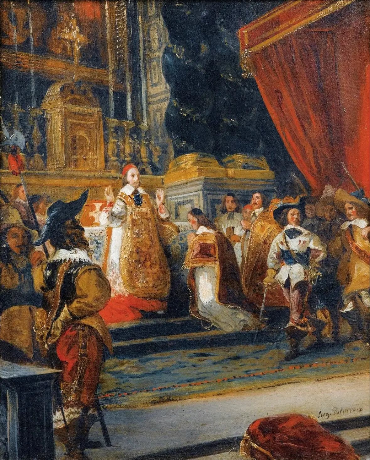 Cardinal Richelieu Celebrating Mass in the Church of the Palais-Royal