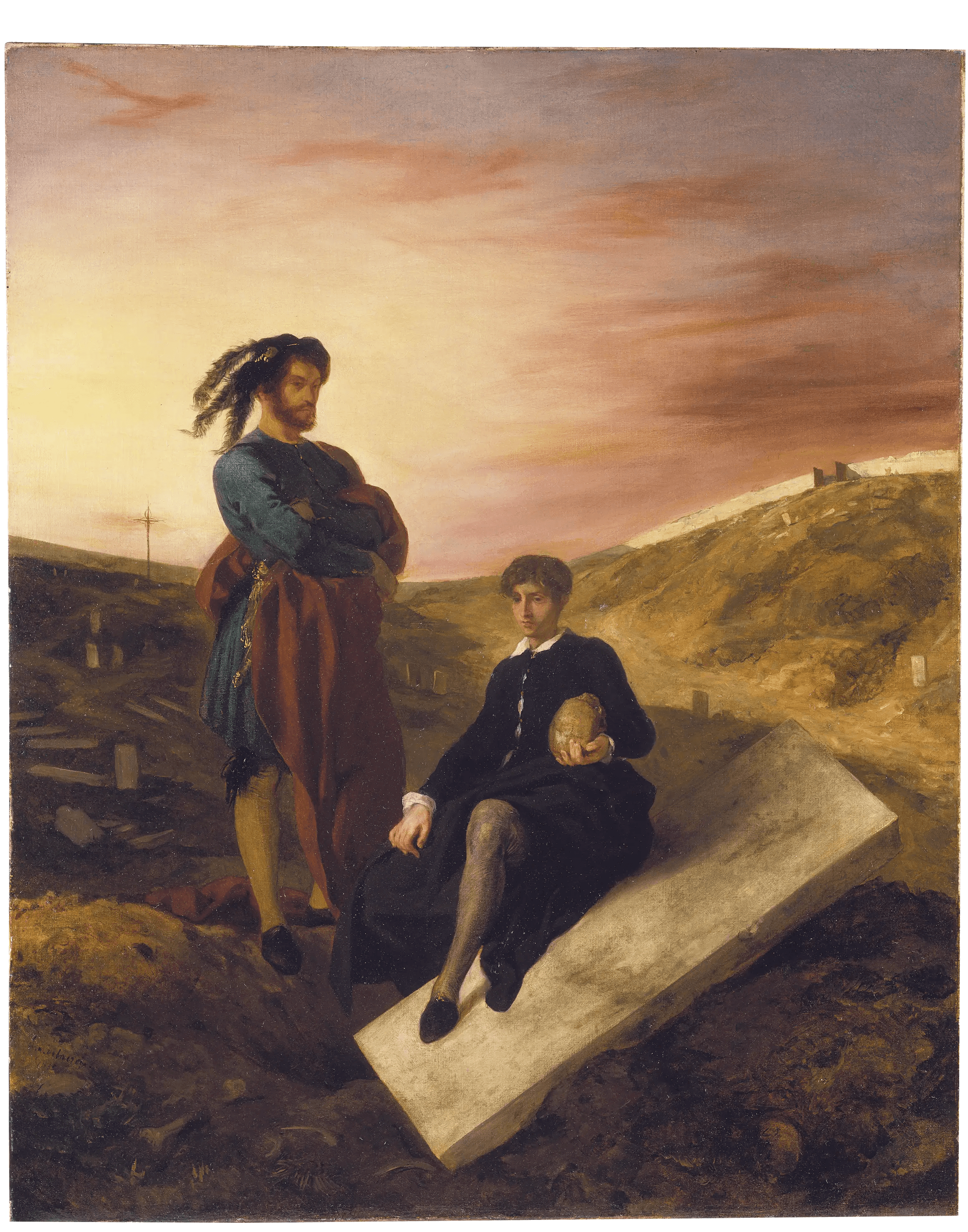 Hamlet and Horatio in the Cemetery