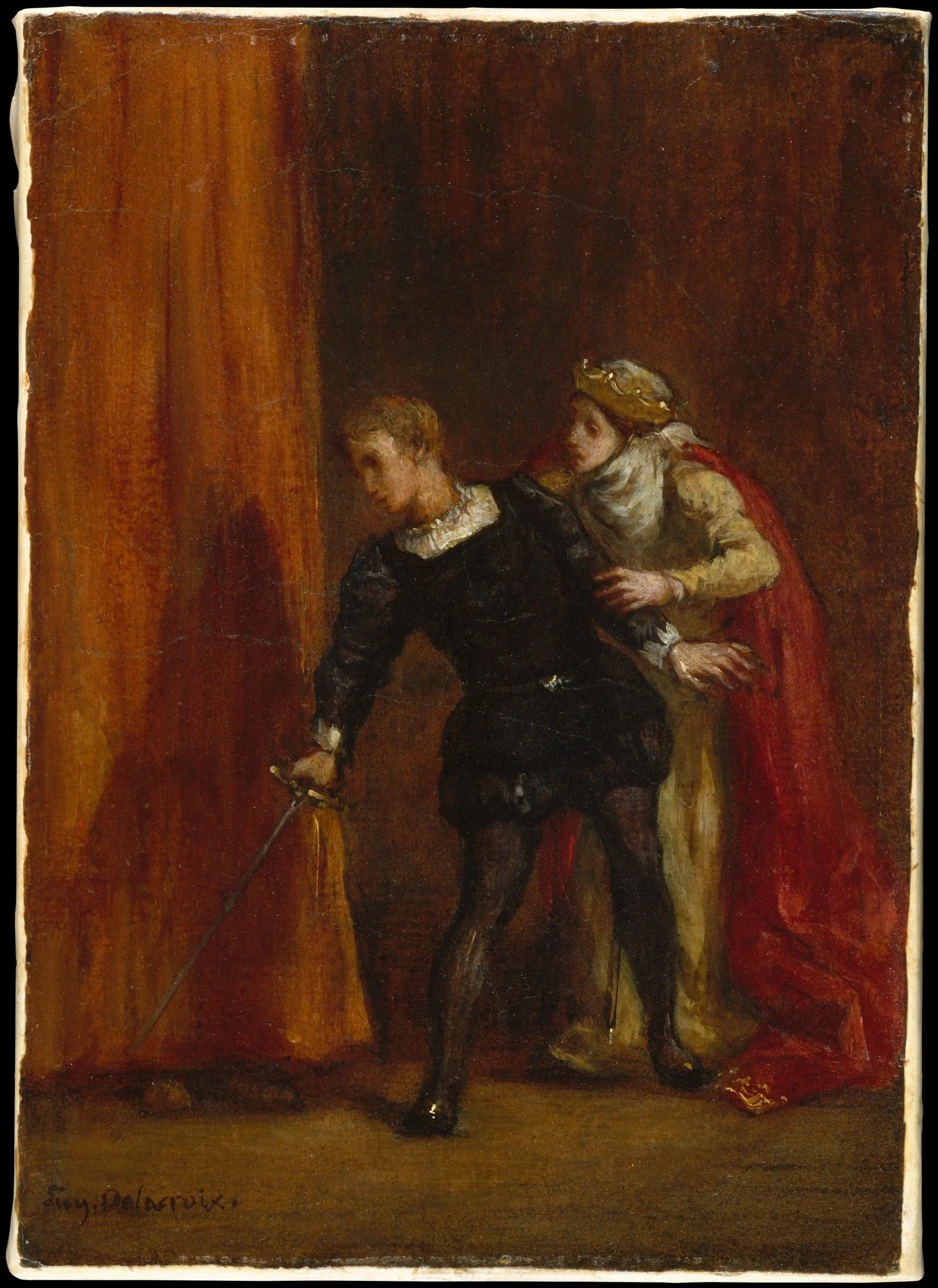 Hamlet and his mother