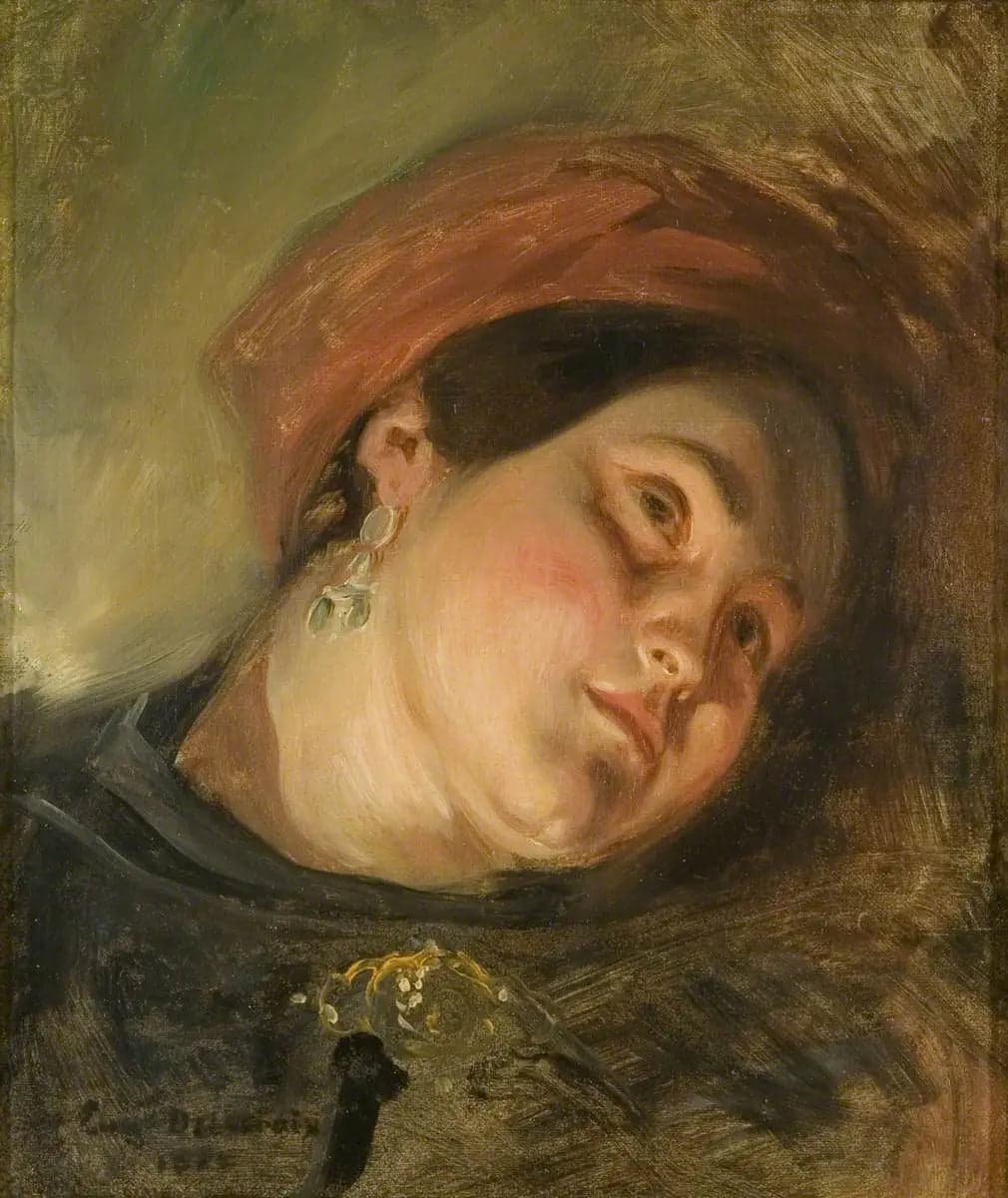 Head of a Woman with a Red Turban