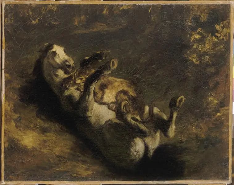 Horse Attacked by a Lioness
