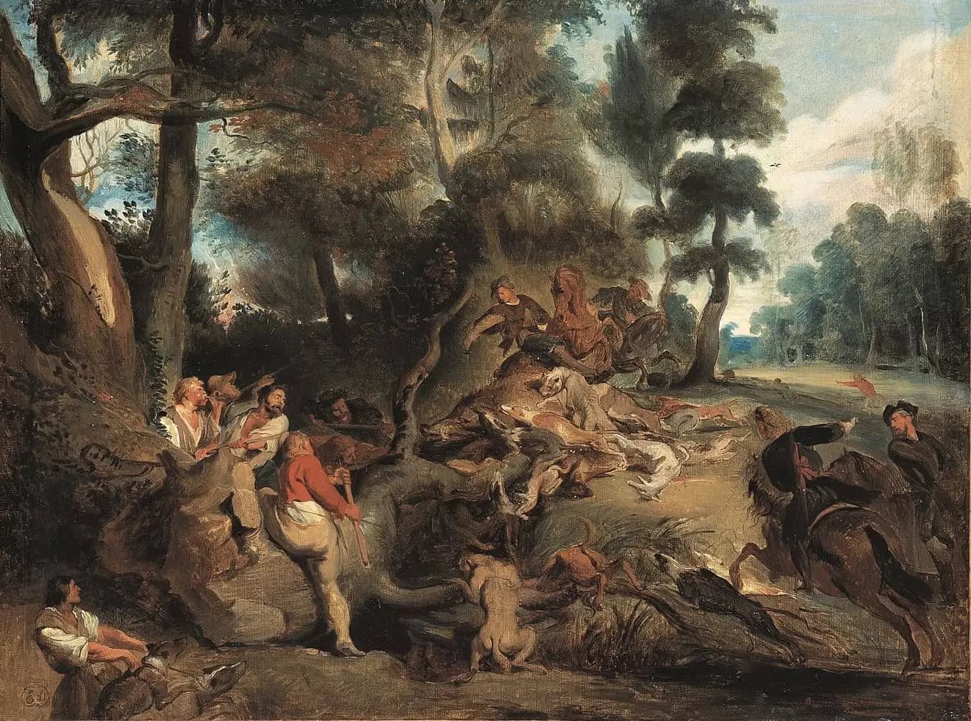 Landscape with Wild Boar Hunt