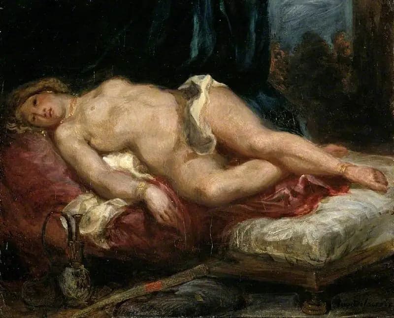 Reclining Odalisque on a Sofa