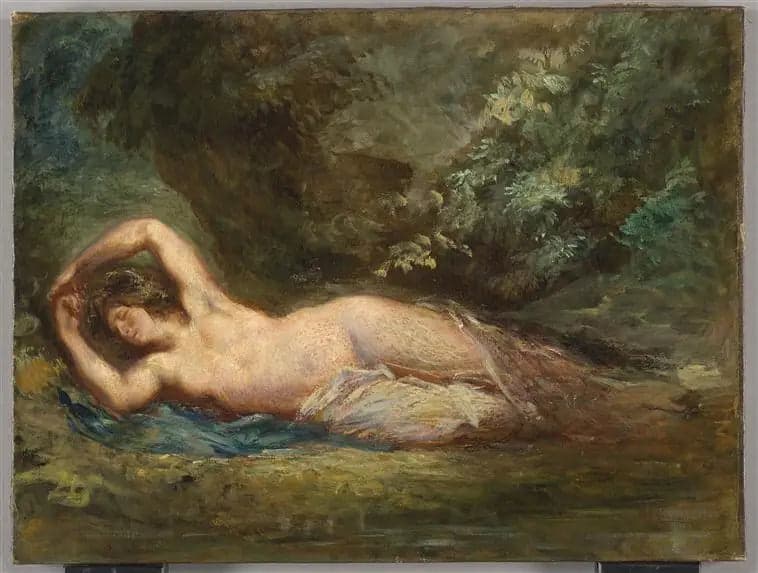 Sleeping Bacchante in a Landscape
