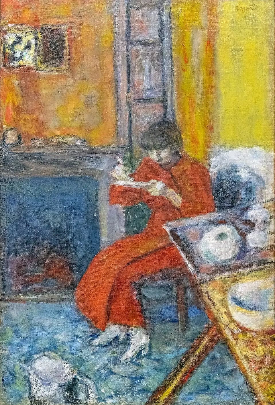 Woman in a Red Robe