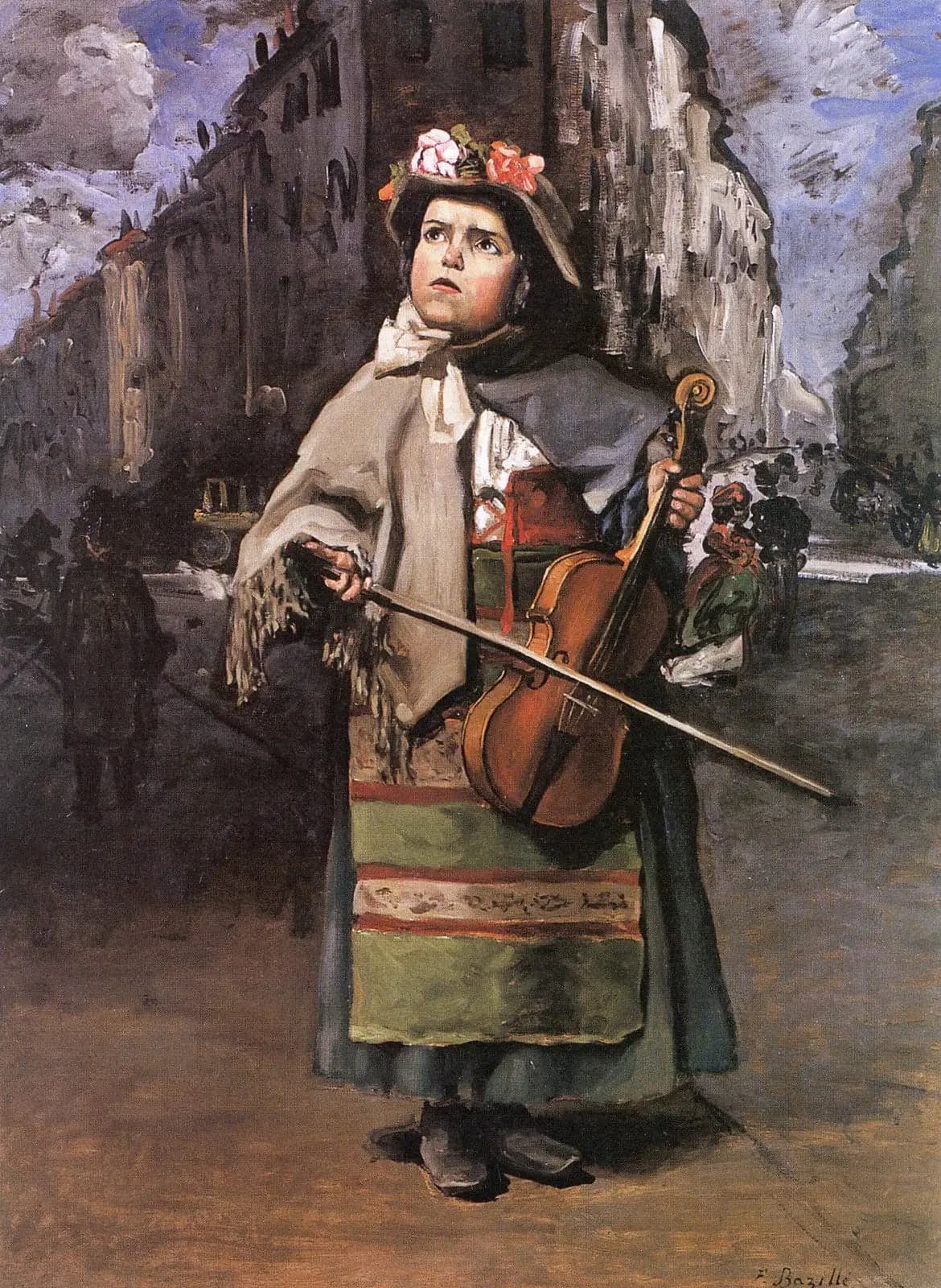 Little Italian street singer