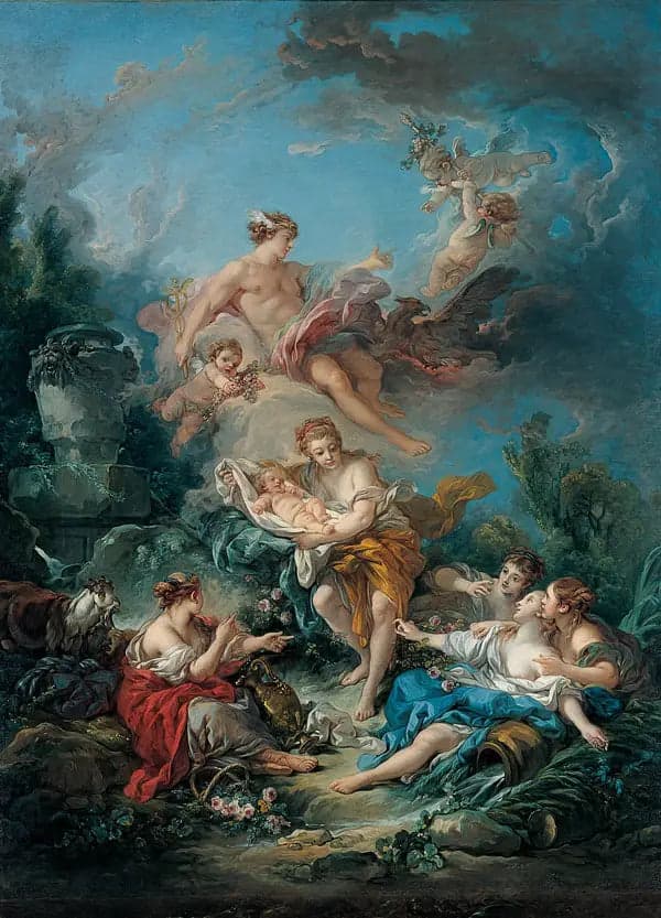 Confident Mercury and the Child Bacchus with the Nymphs of Nysa