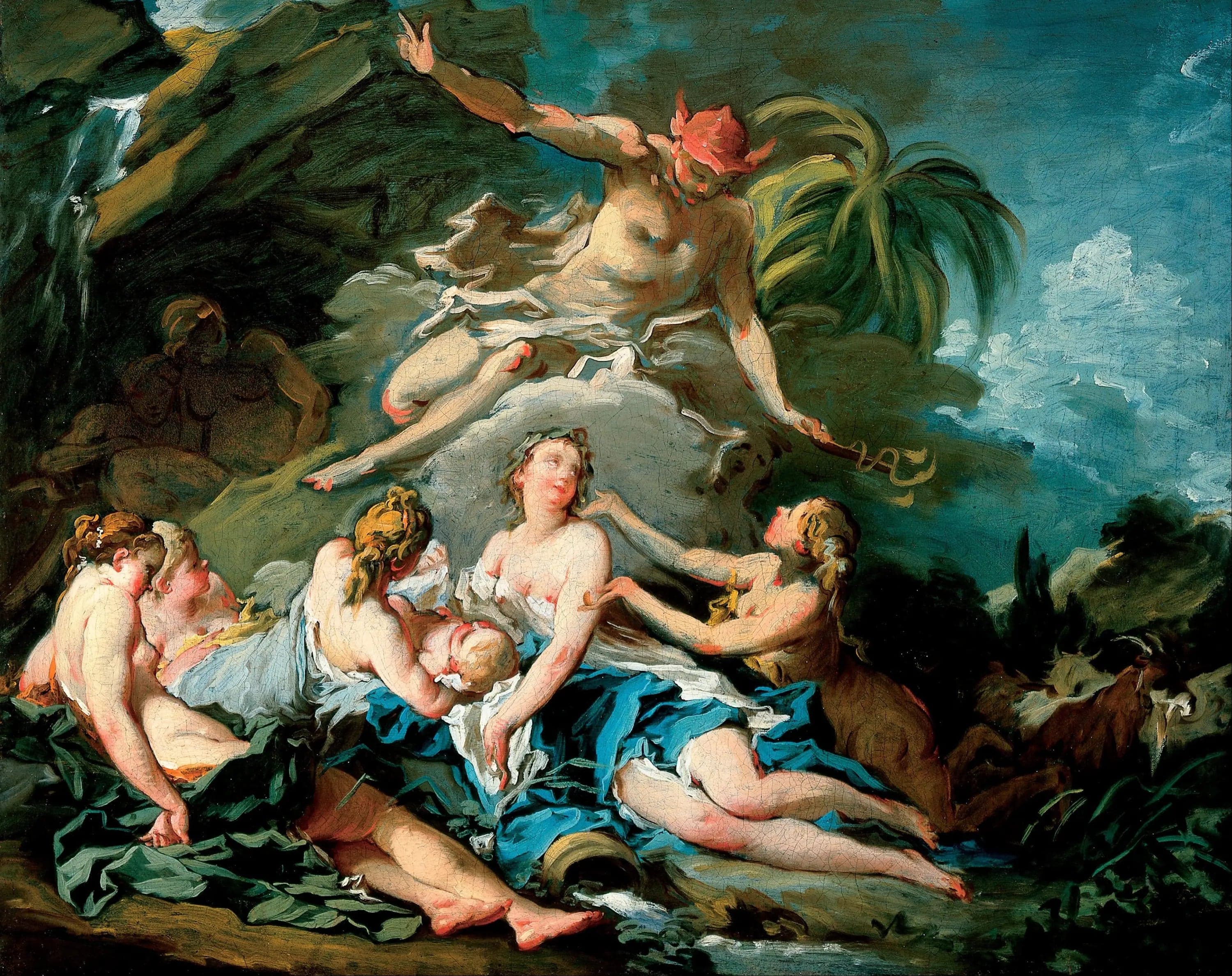 Confident Mercury with the Child Bacchus and the Nymphs of Nysa