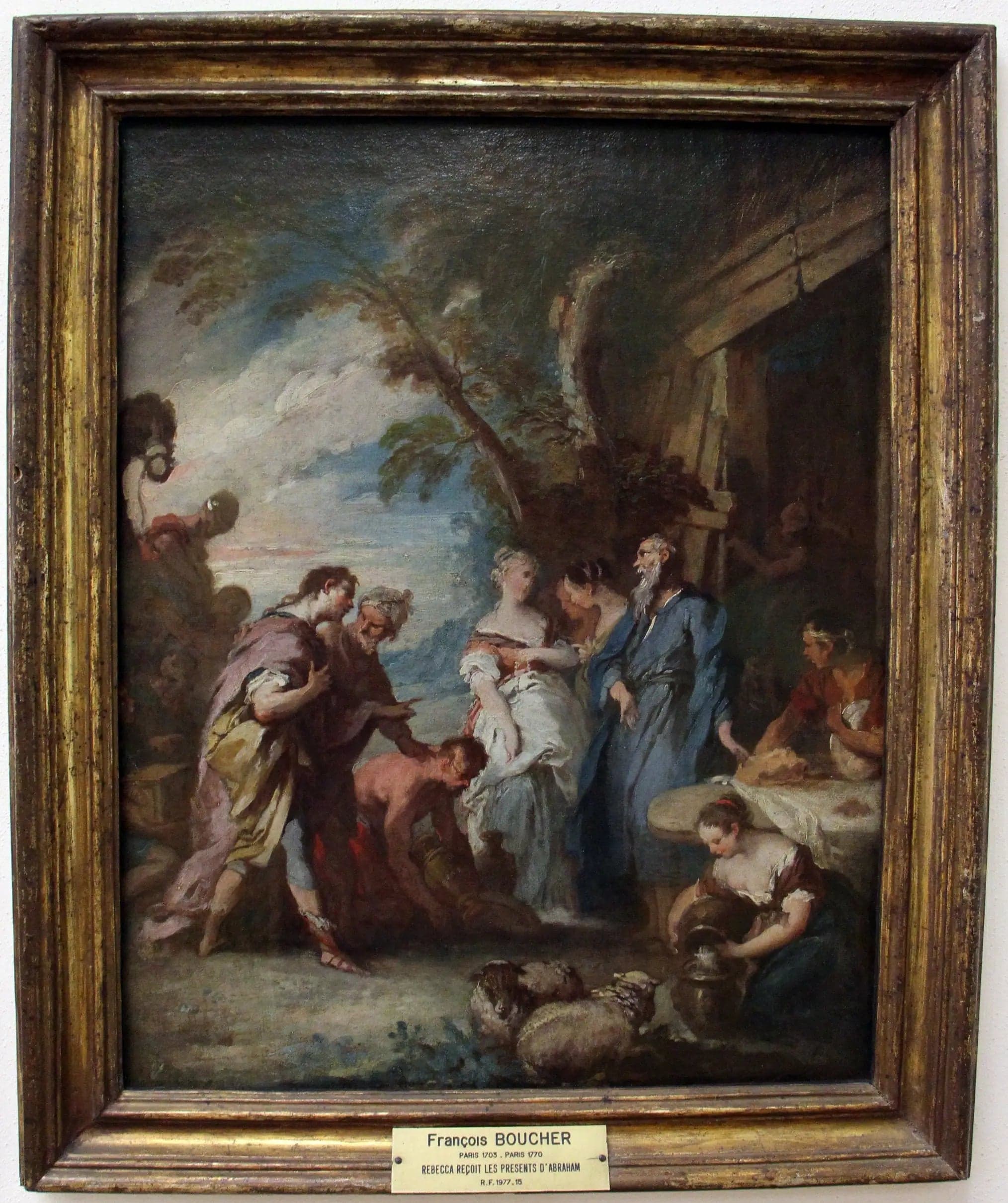 Rebecca Receives the Presents from Abraham
