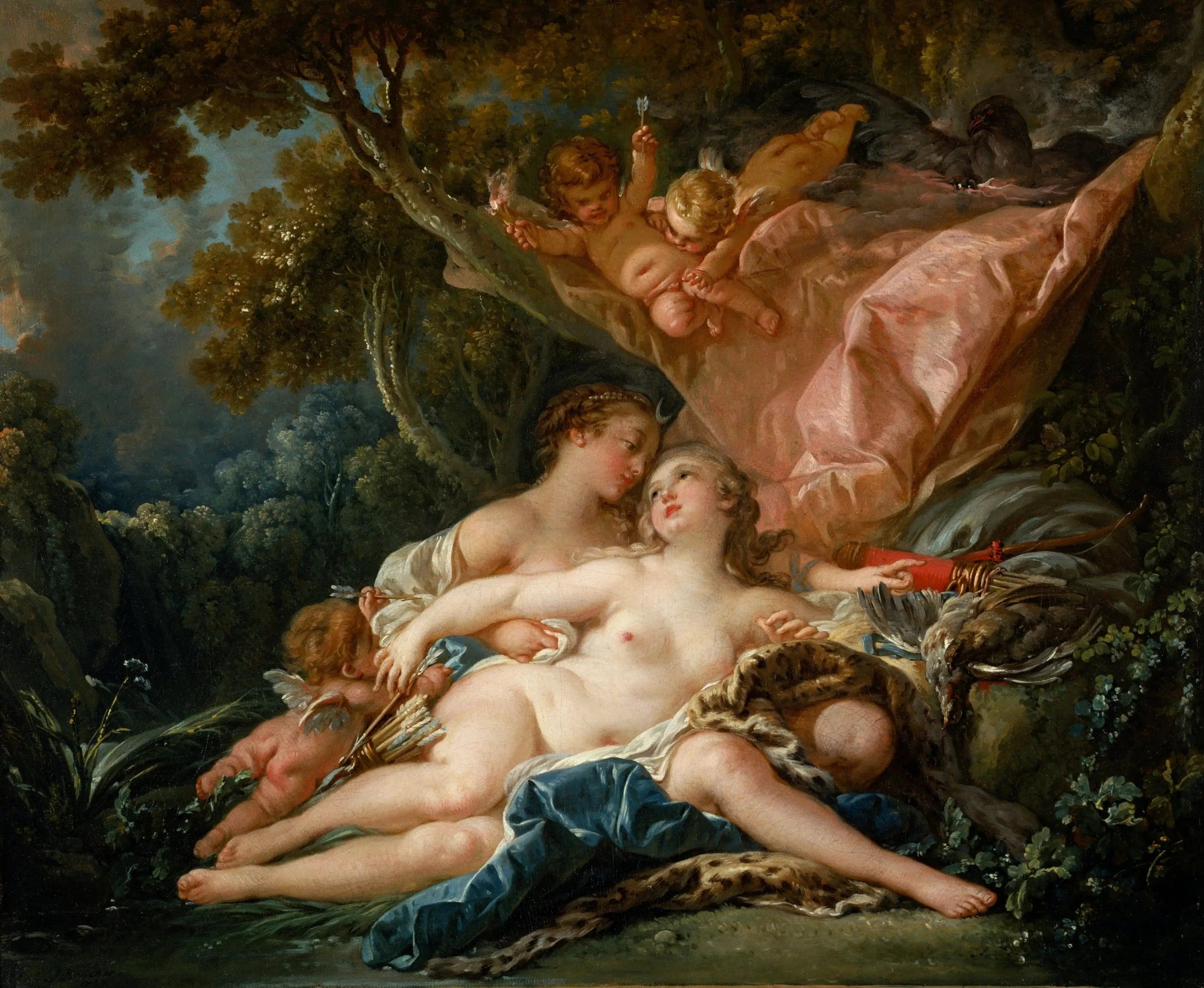 The Nymph Callisto, seduced by Jupiter in the guise of Diana