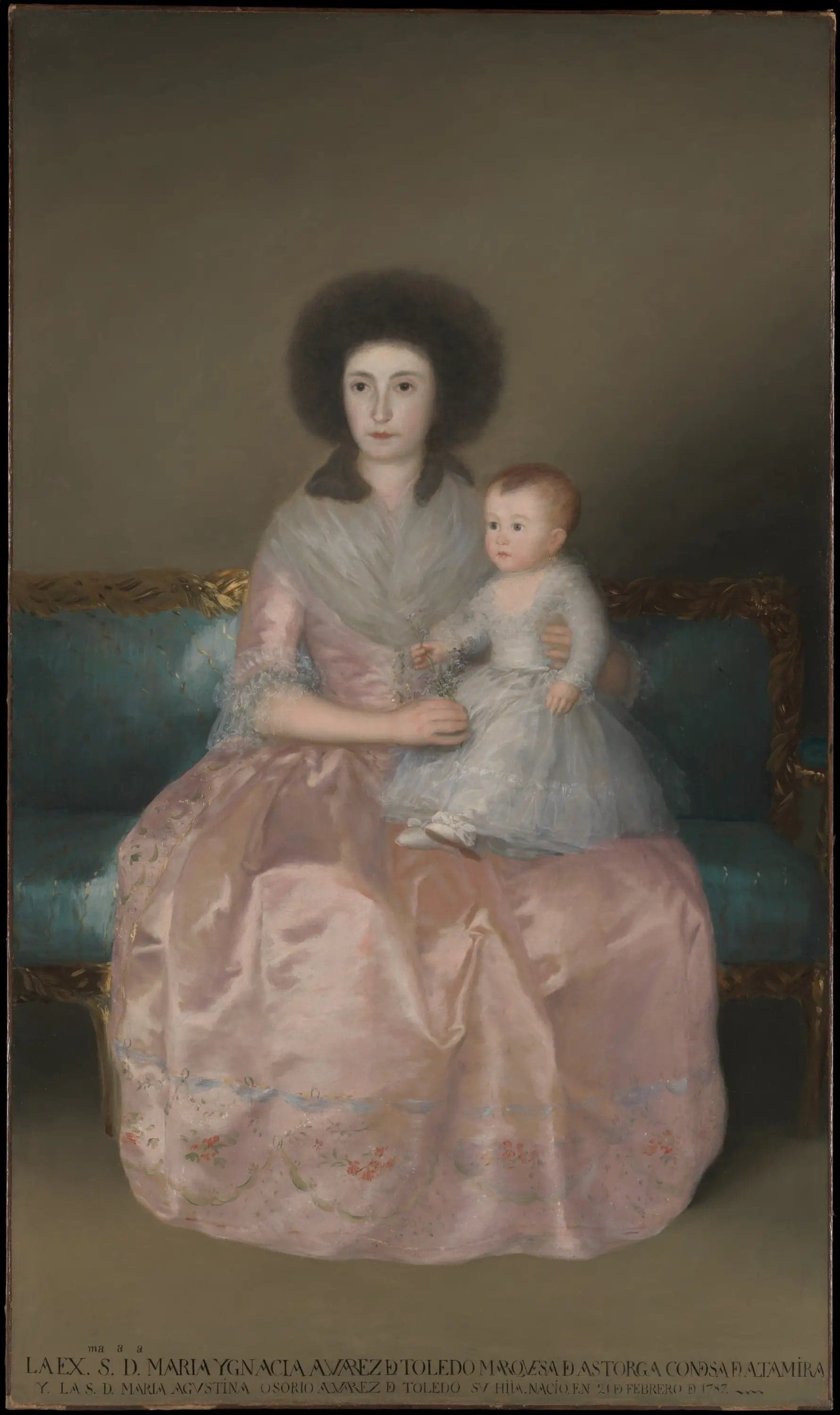 Countess of Altamira and her daughter, María Agustina