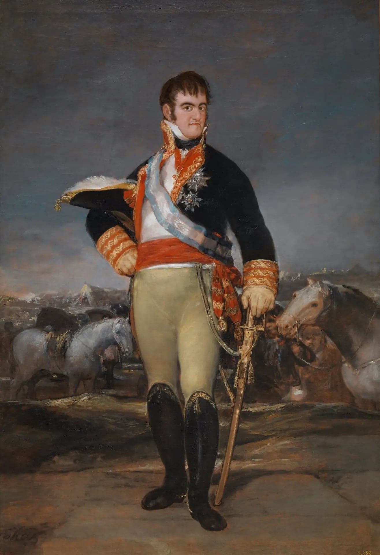 Ferdinand VII in a Camp