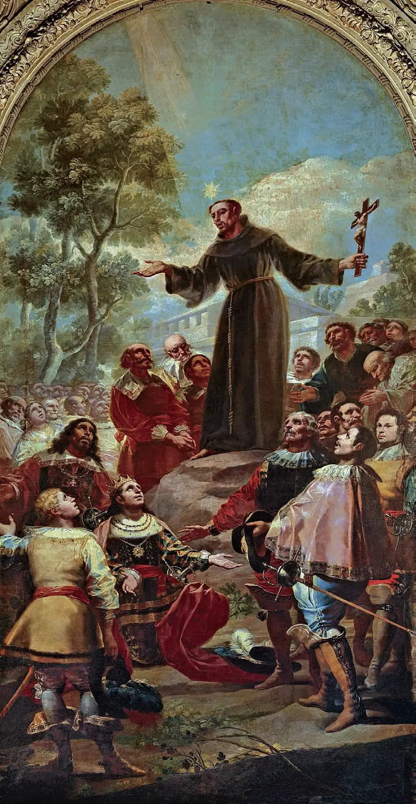 Saint Bernardine of Siena preaching before Alfonso V of Aragon