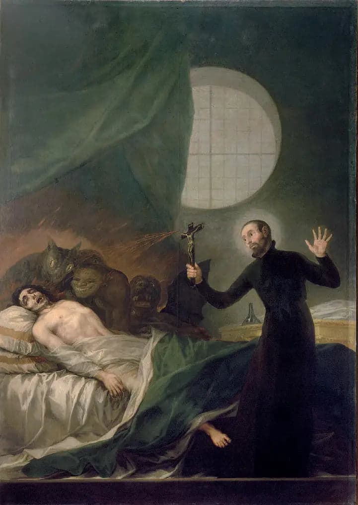 Saint Francis Borgia and the Unrepentant Dying Man