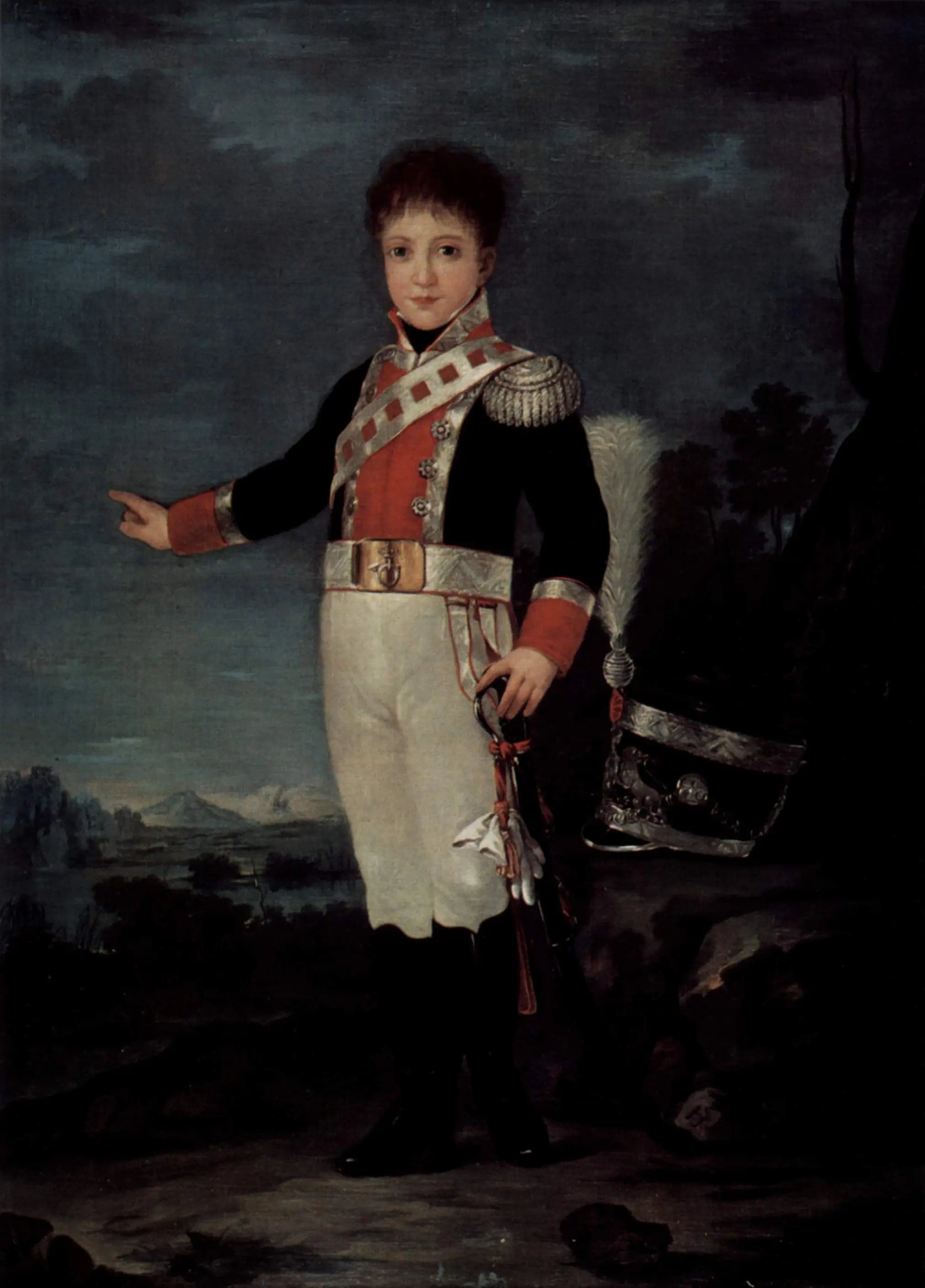 Sebastián Gabriel de Borbón as a child