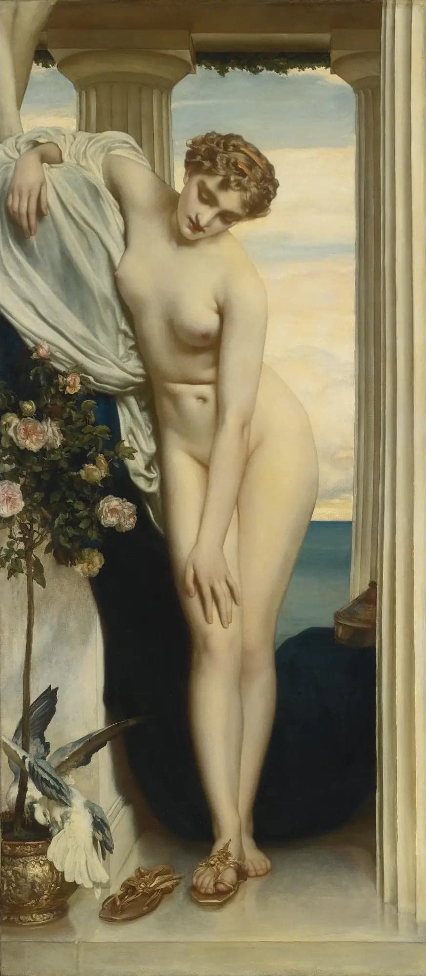 Venus se déshabillant pour le bain