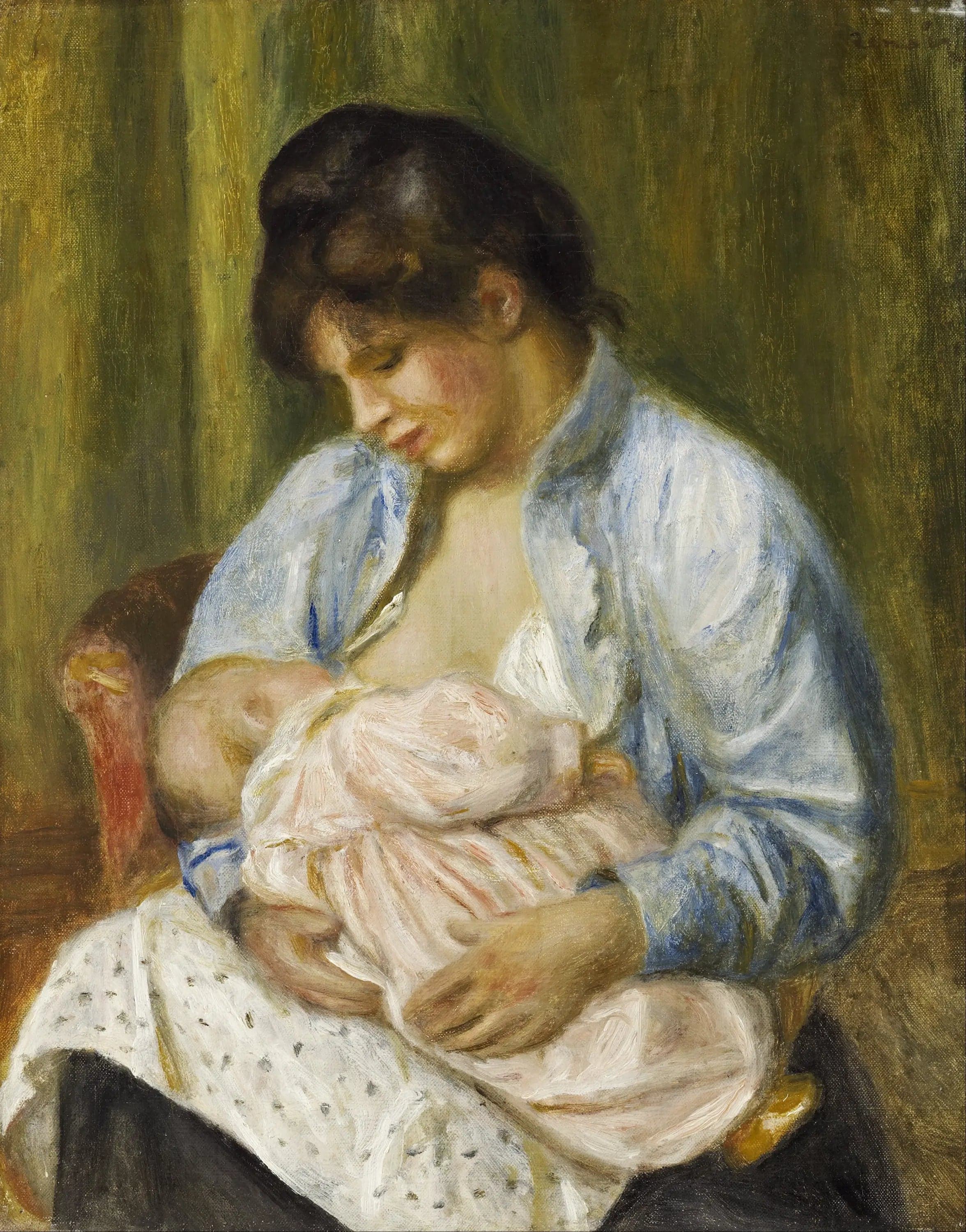 A Woman Breastfeeding a Child - Pierre