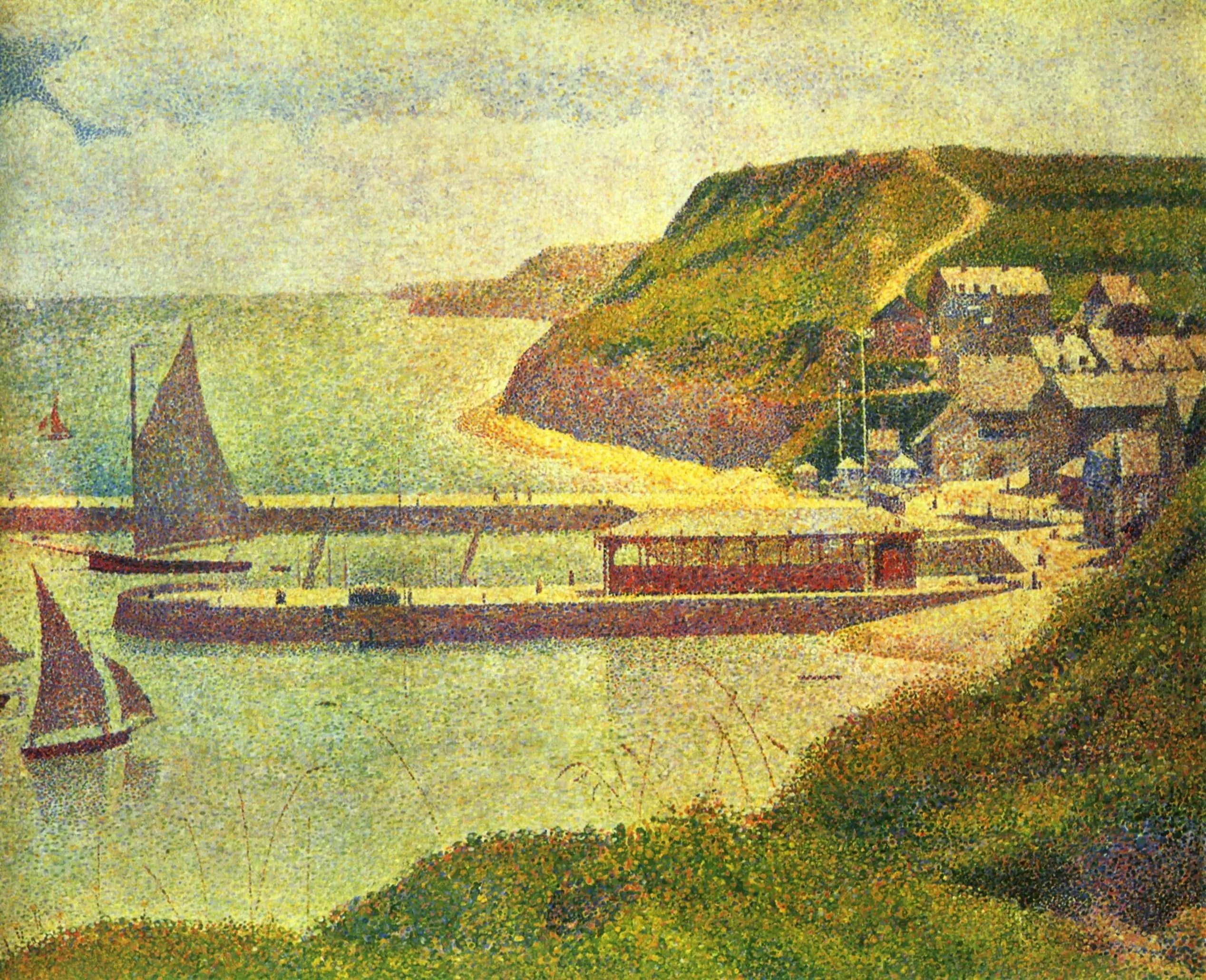 Port-en-Bessin, outer harbor, high tide