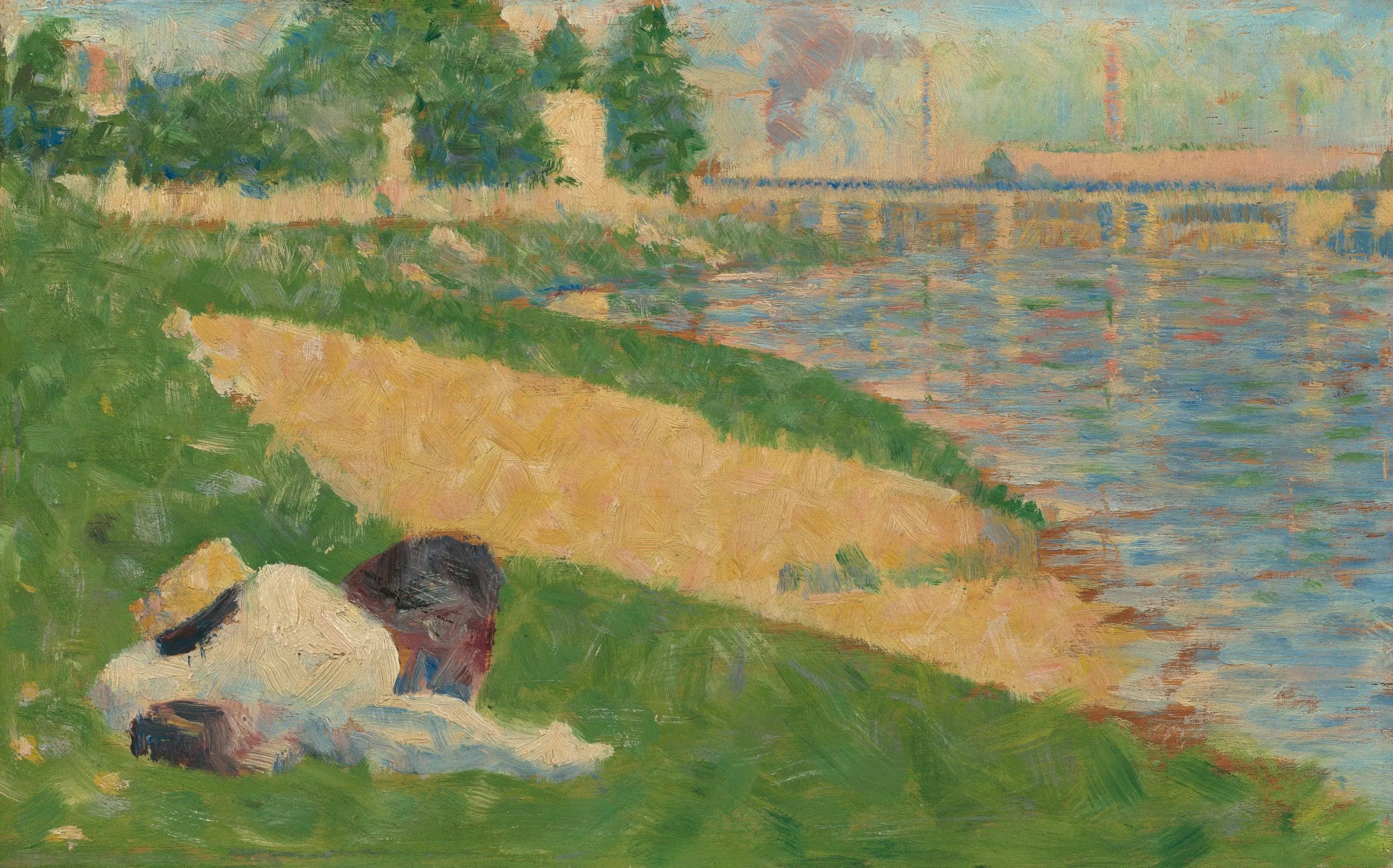 The Seine with Clothes on the Bank