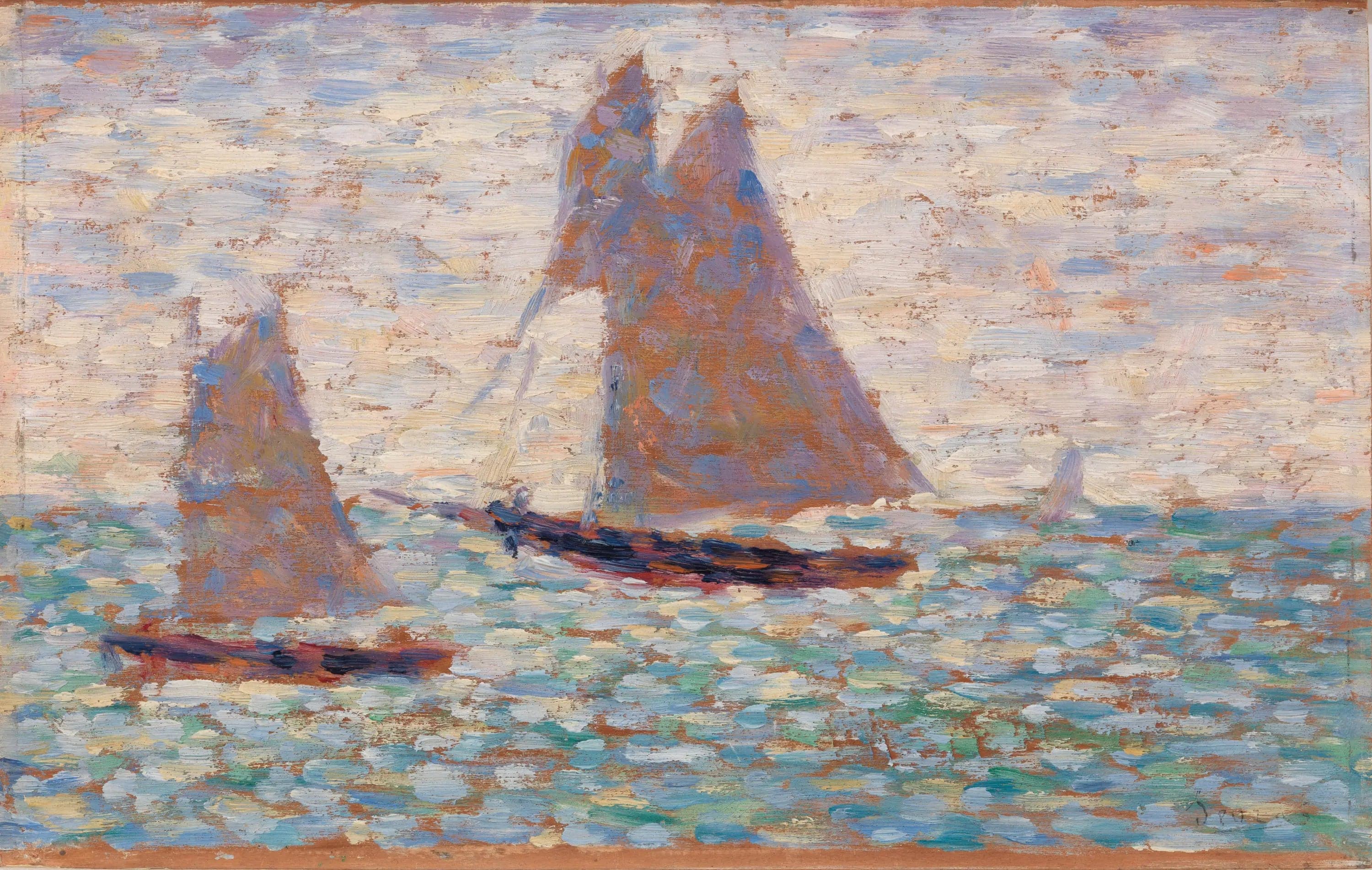 Two Sailboats at Grandcamp