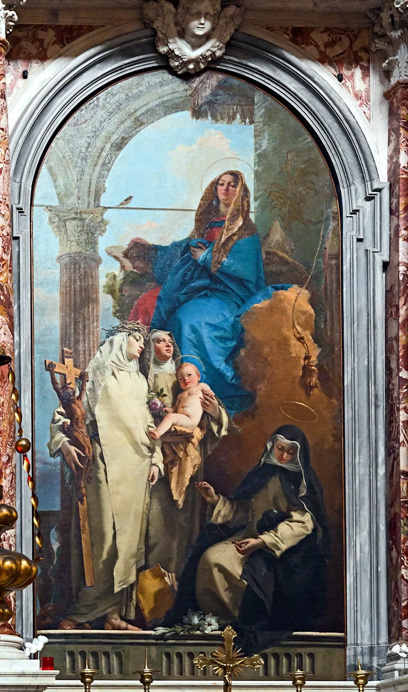 The Virgin appearing to the Dominican saints