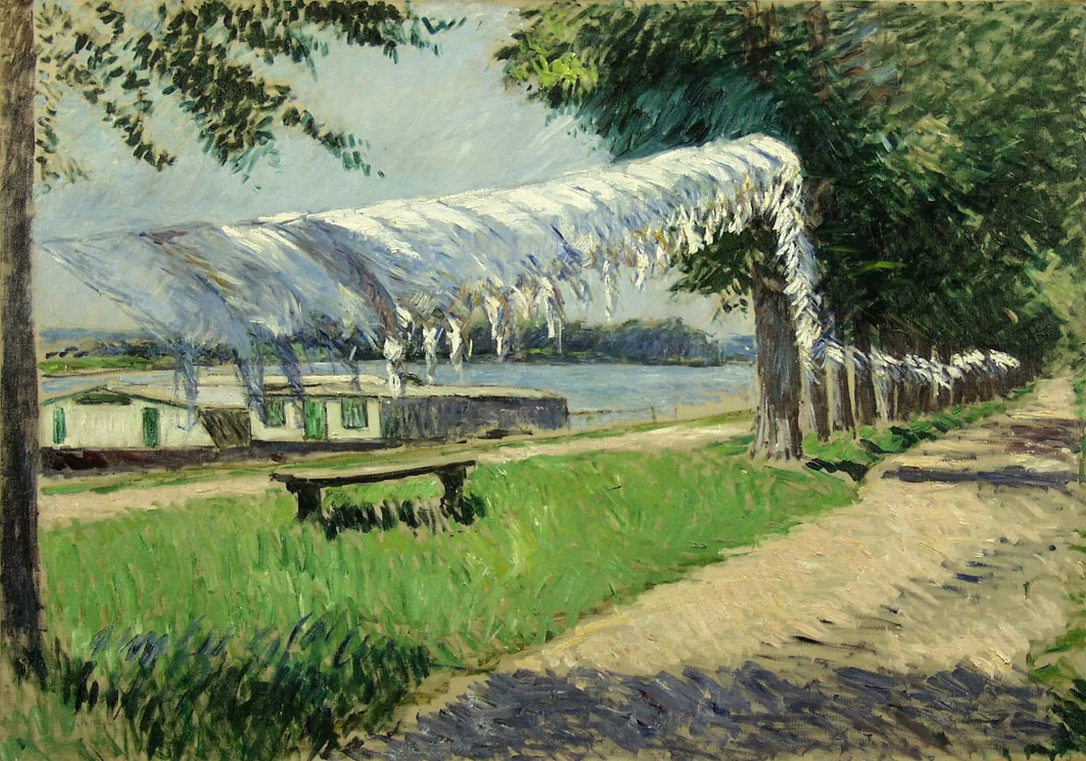 Drying Linen by the Seine, Petit Gennevilliers