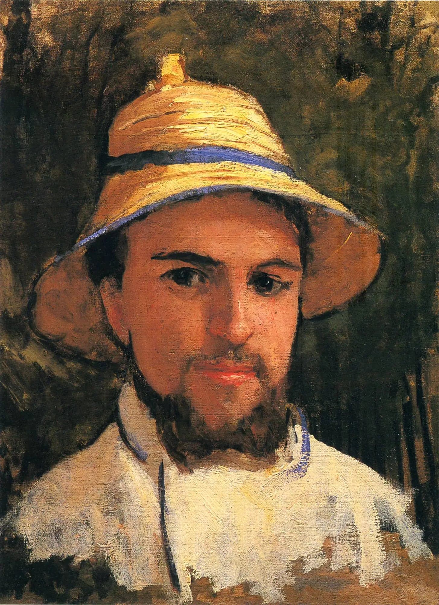 Self-Portrait with Straw Hat