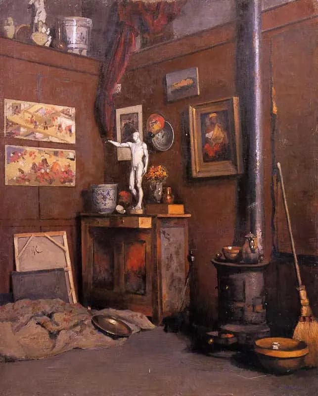 Studio Interior with Stove