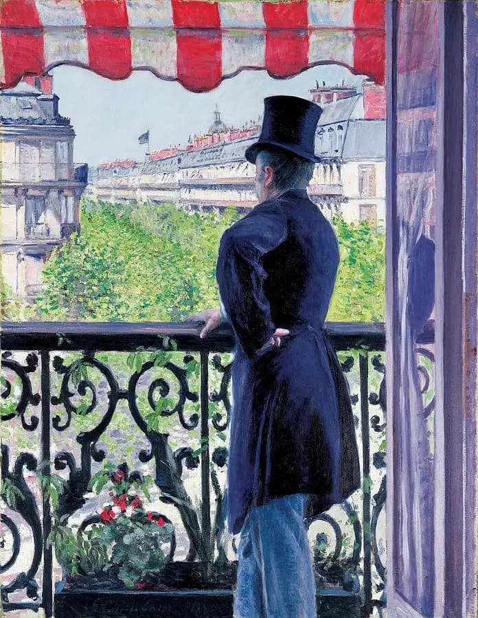 The Man on the Balcony, Boulevard Haussmann
