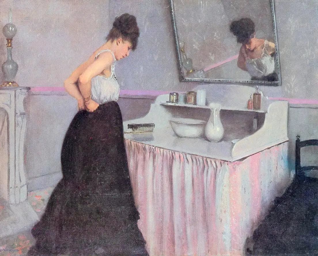 Woman at Her Toilette