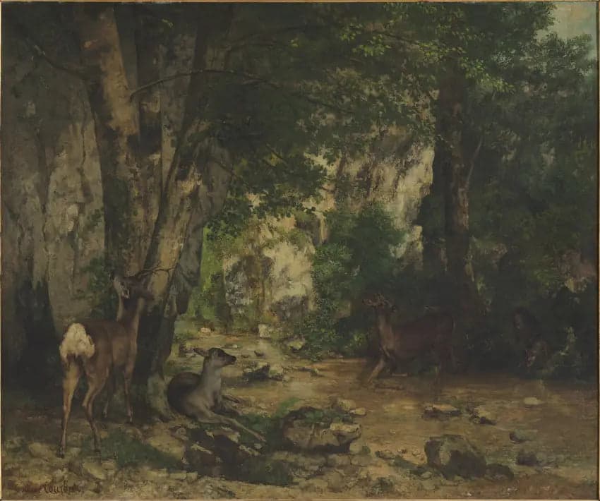 Deer Hunting at Plaisir-Fontaine Stream