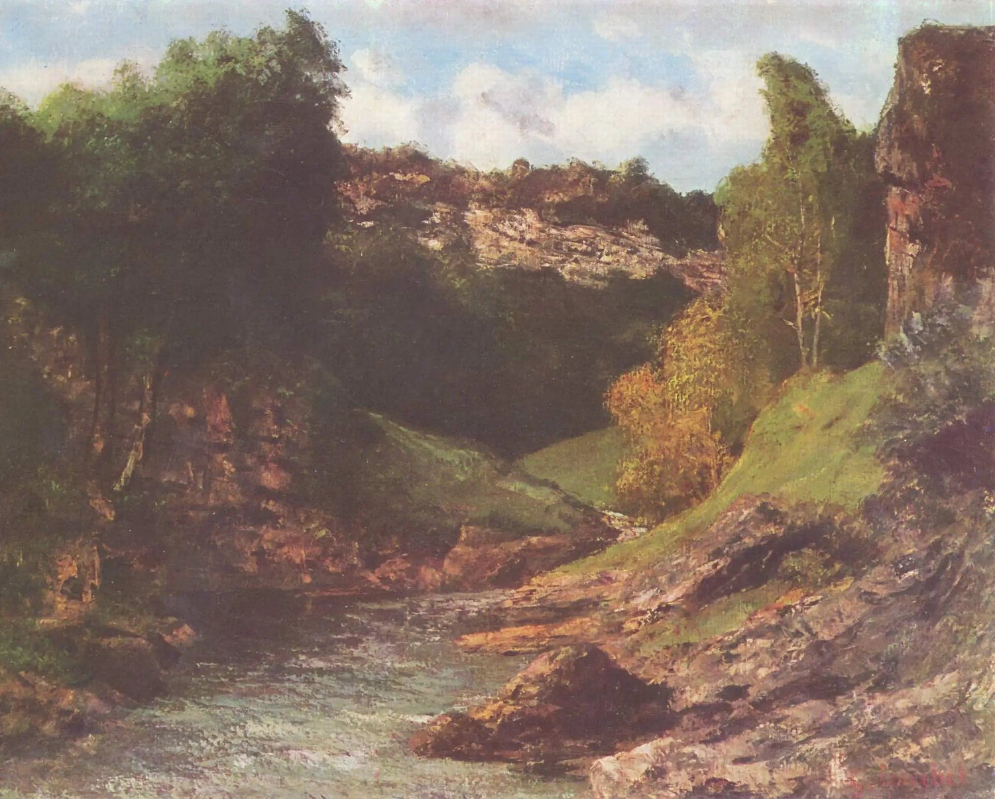 Environs d'Ornans, rocky landscape