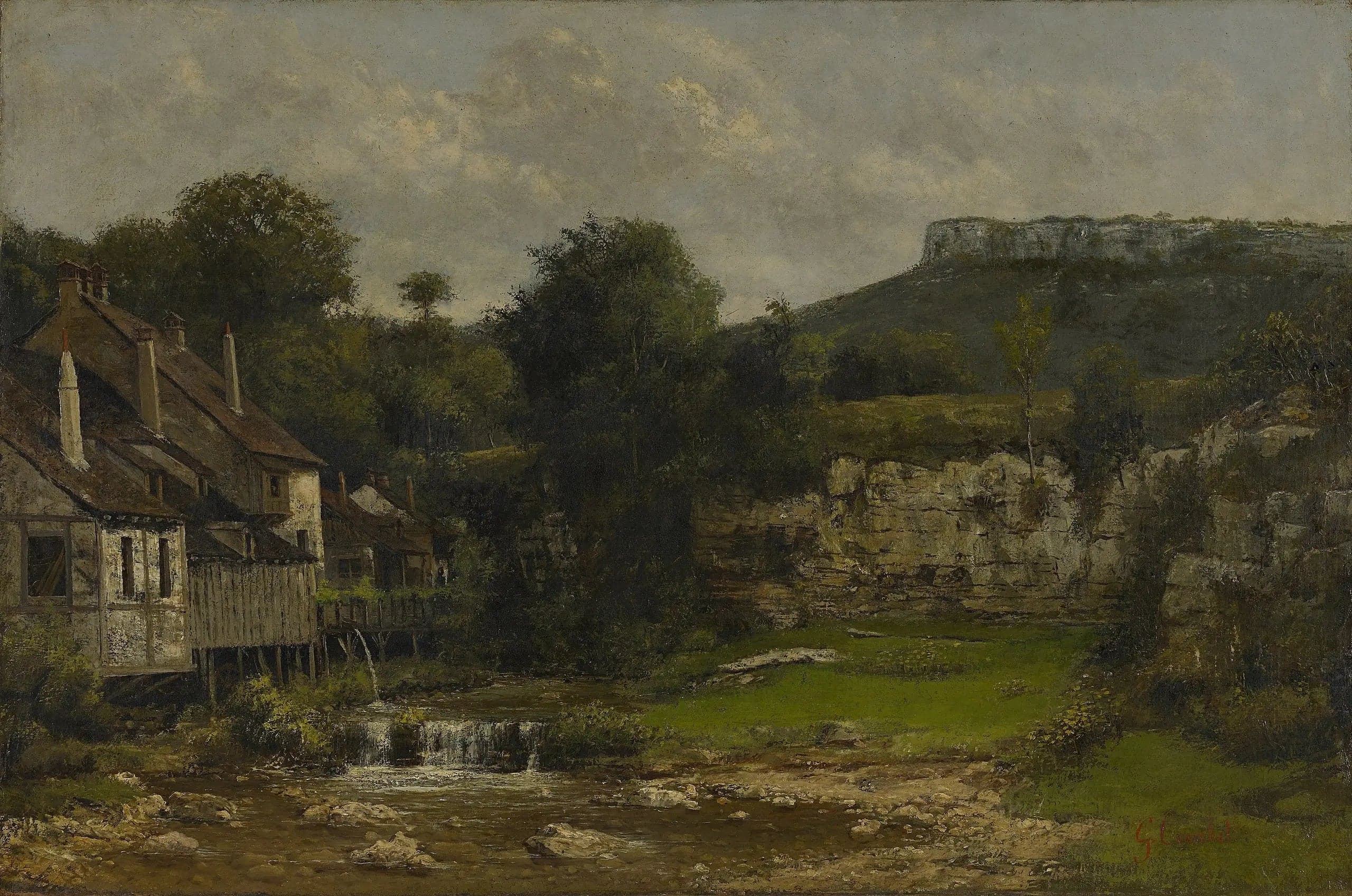 Landscape of the Doubs, the mill