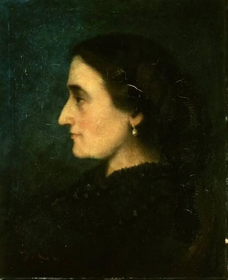Portrait of Madame Jolicler in profile