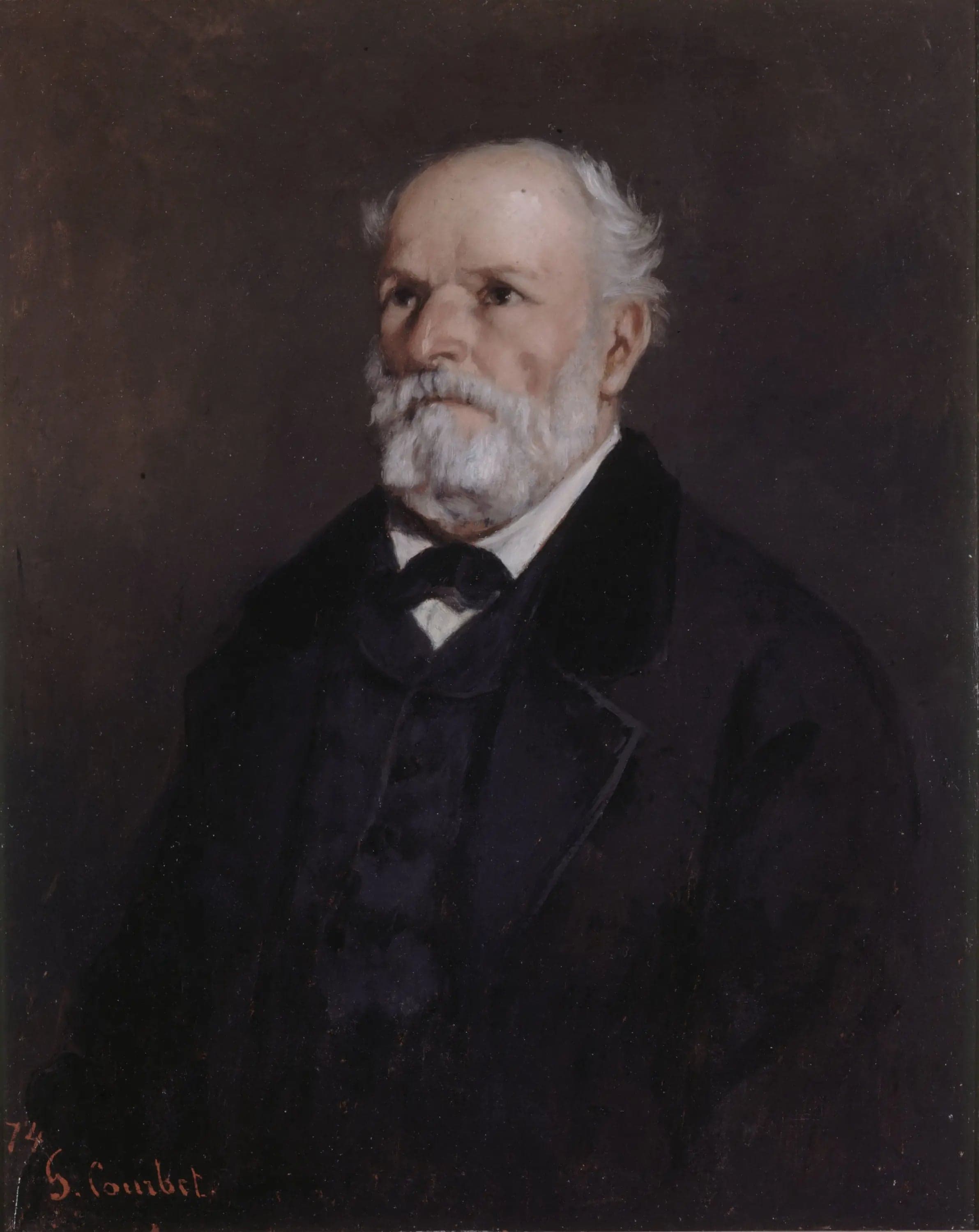 Portrait of Régis Courbet, father of the artist