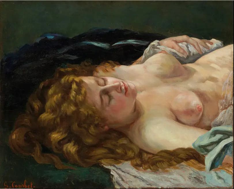 Sleeping Woman with Red Hair