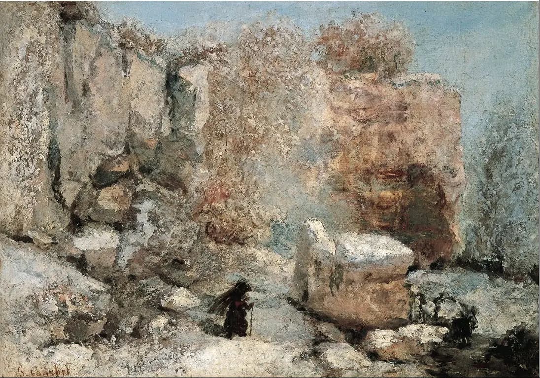 Snow Effect in a Quarry