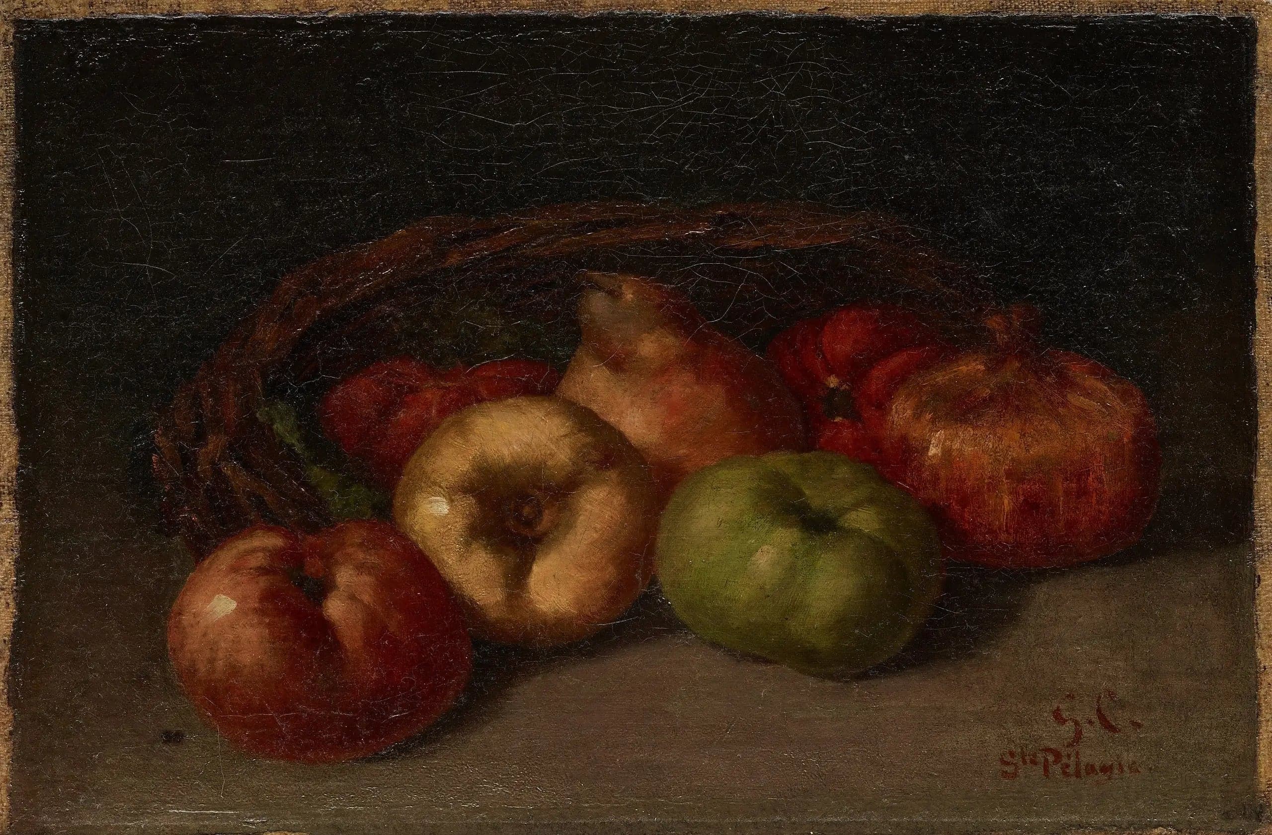 Still life with apples, pears, and pomegranates