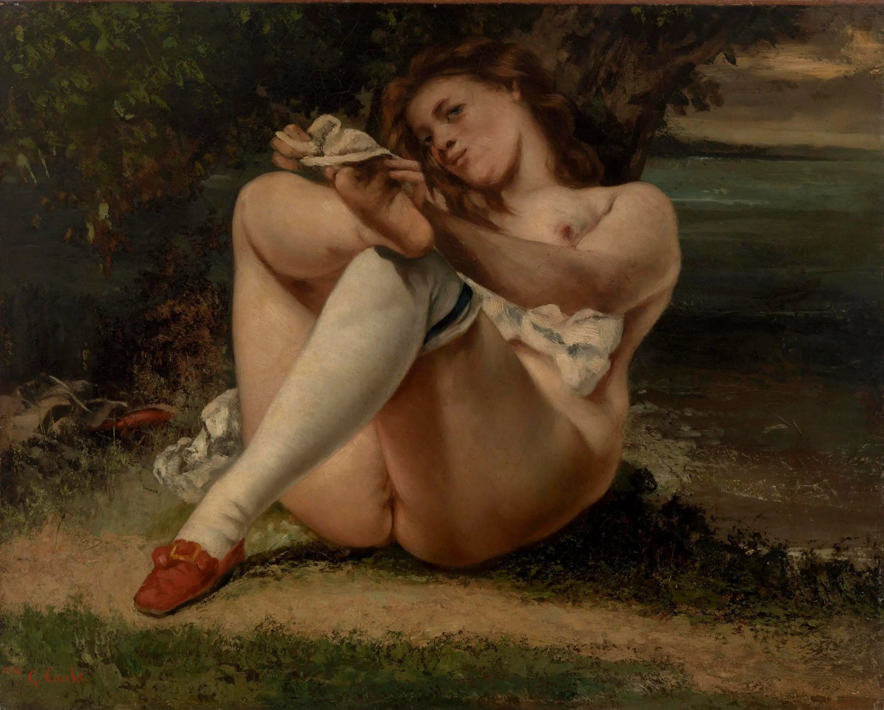 The Woman in White Stockings