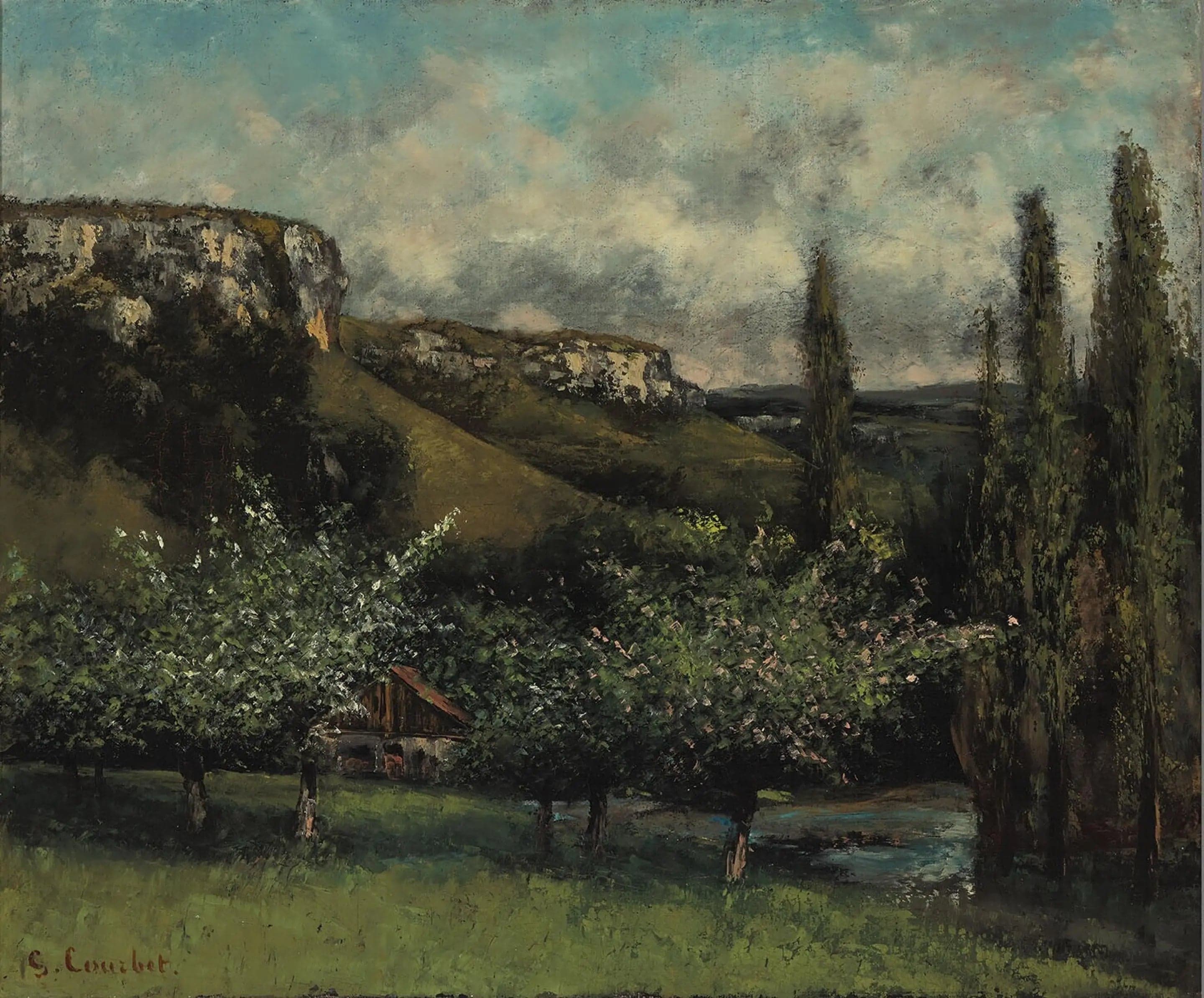 The apple trees of Father Courbet in Ornans