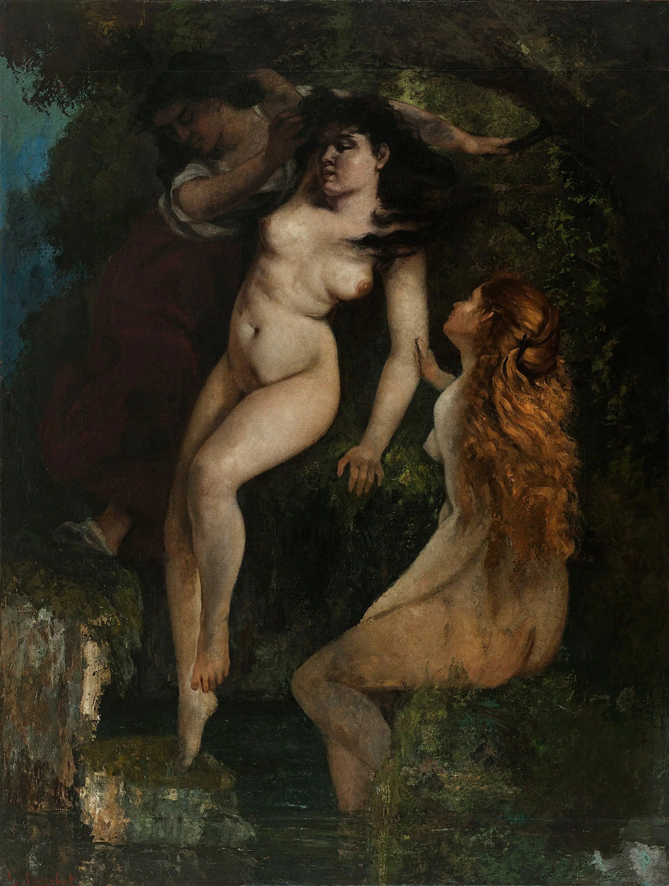 Three Bathers