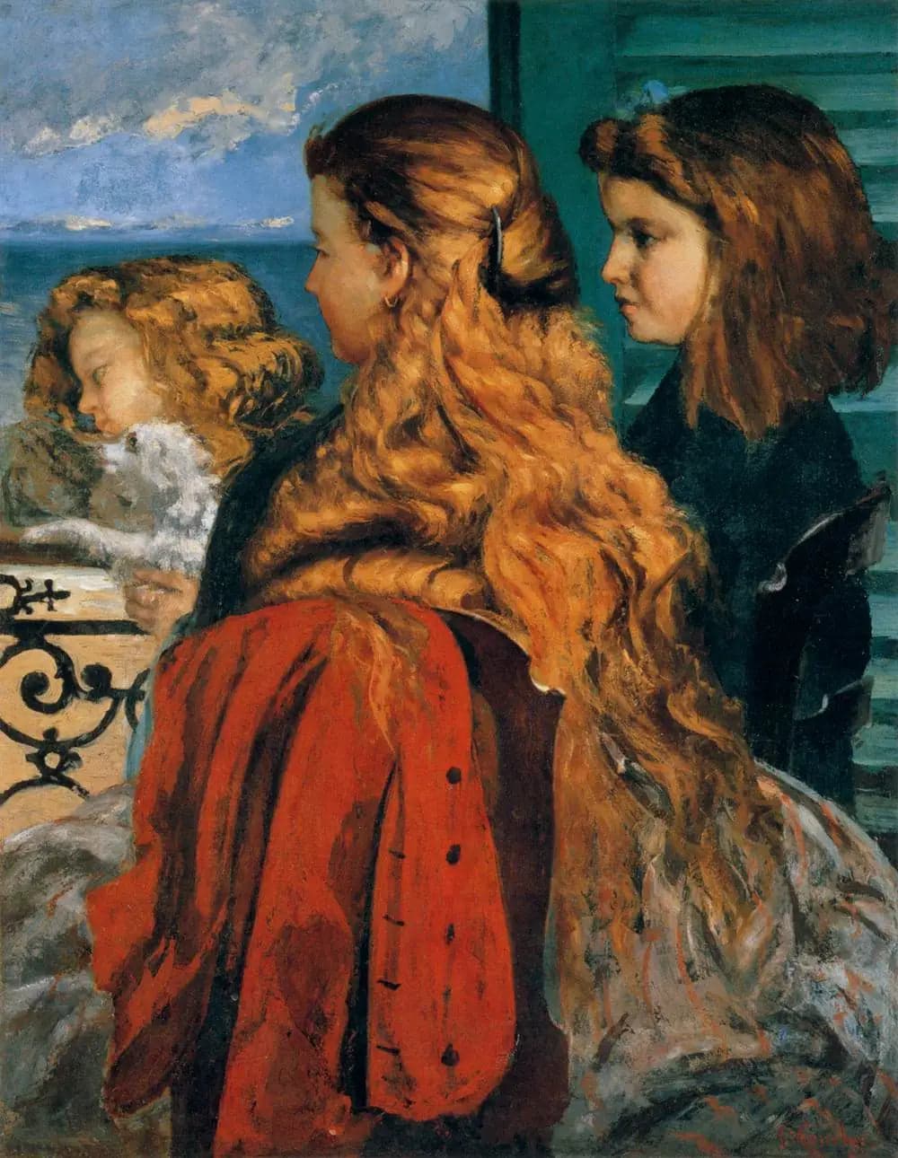 Three Young English Women near a Window