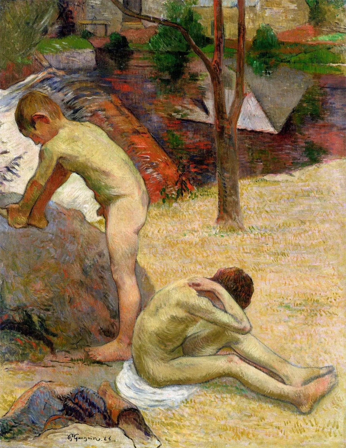 Young Breton Bathers