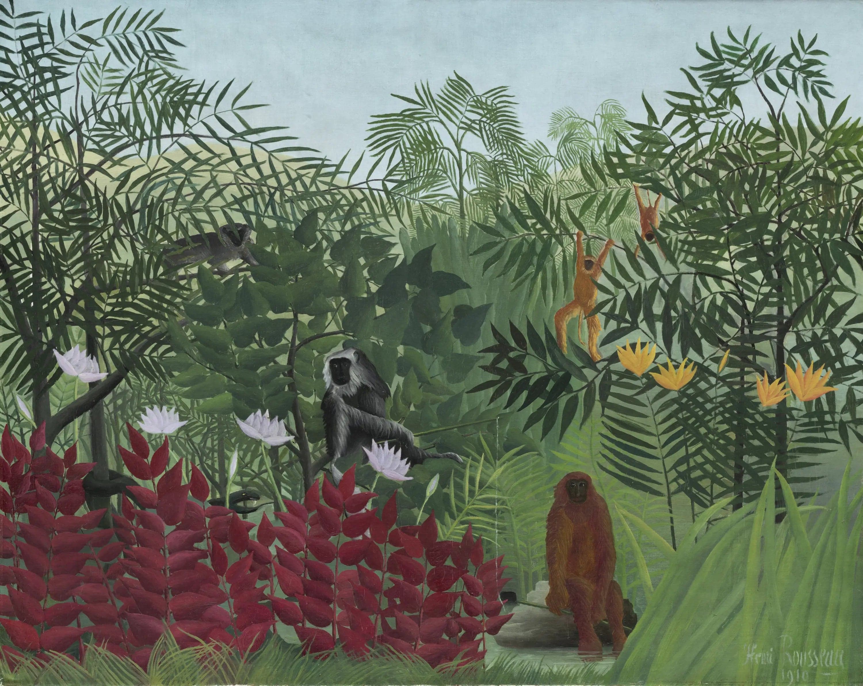 Tropical Forest with Monkeys