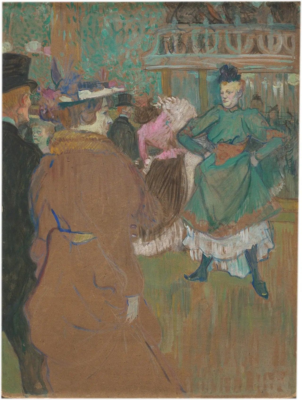 At the Moulin Rouge: The Departure of the Quadrille - Henri de Toulouse