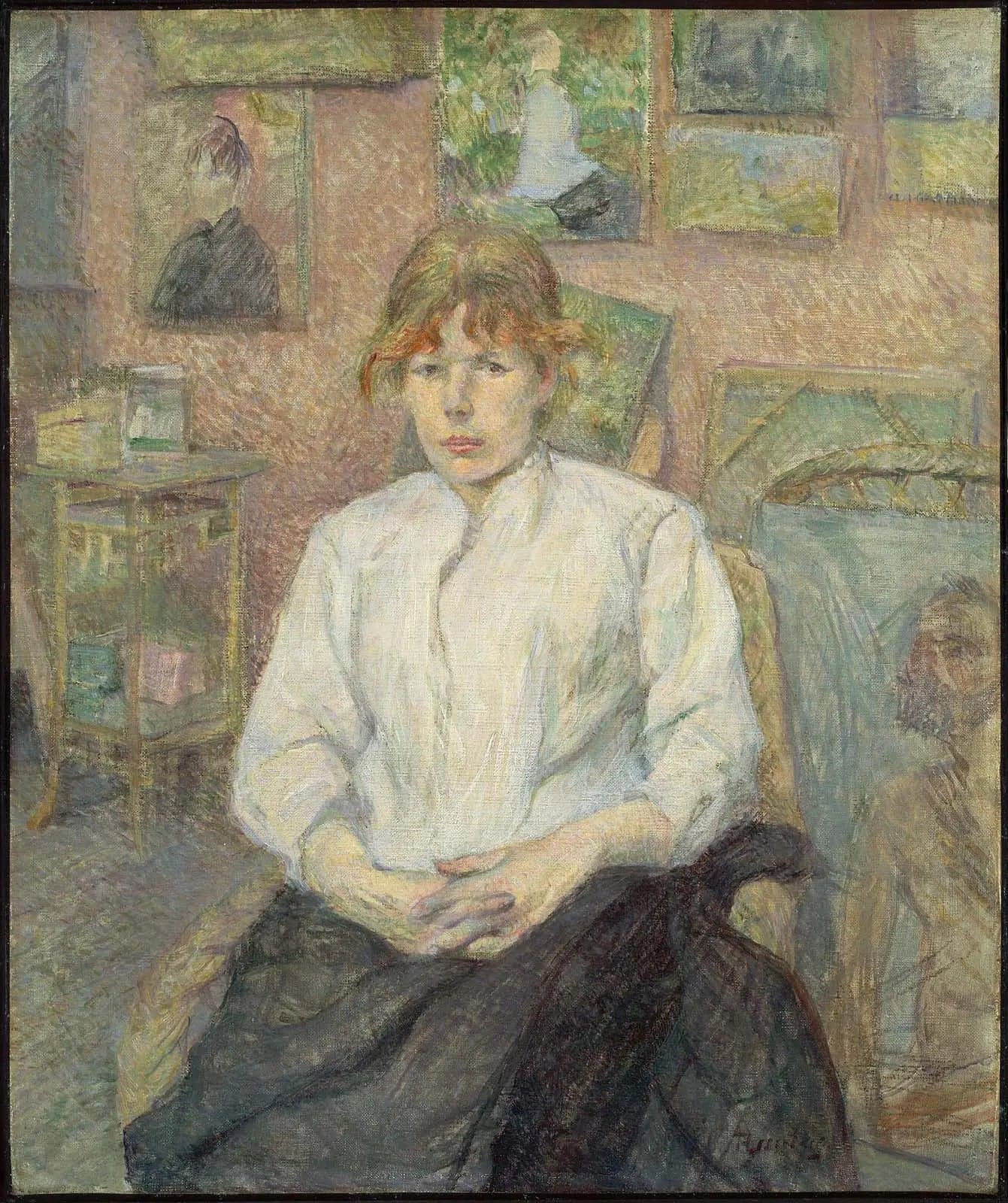 Carmen Gaudin in the Artist's Studio - Henri de Toulouse