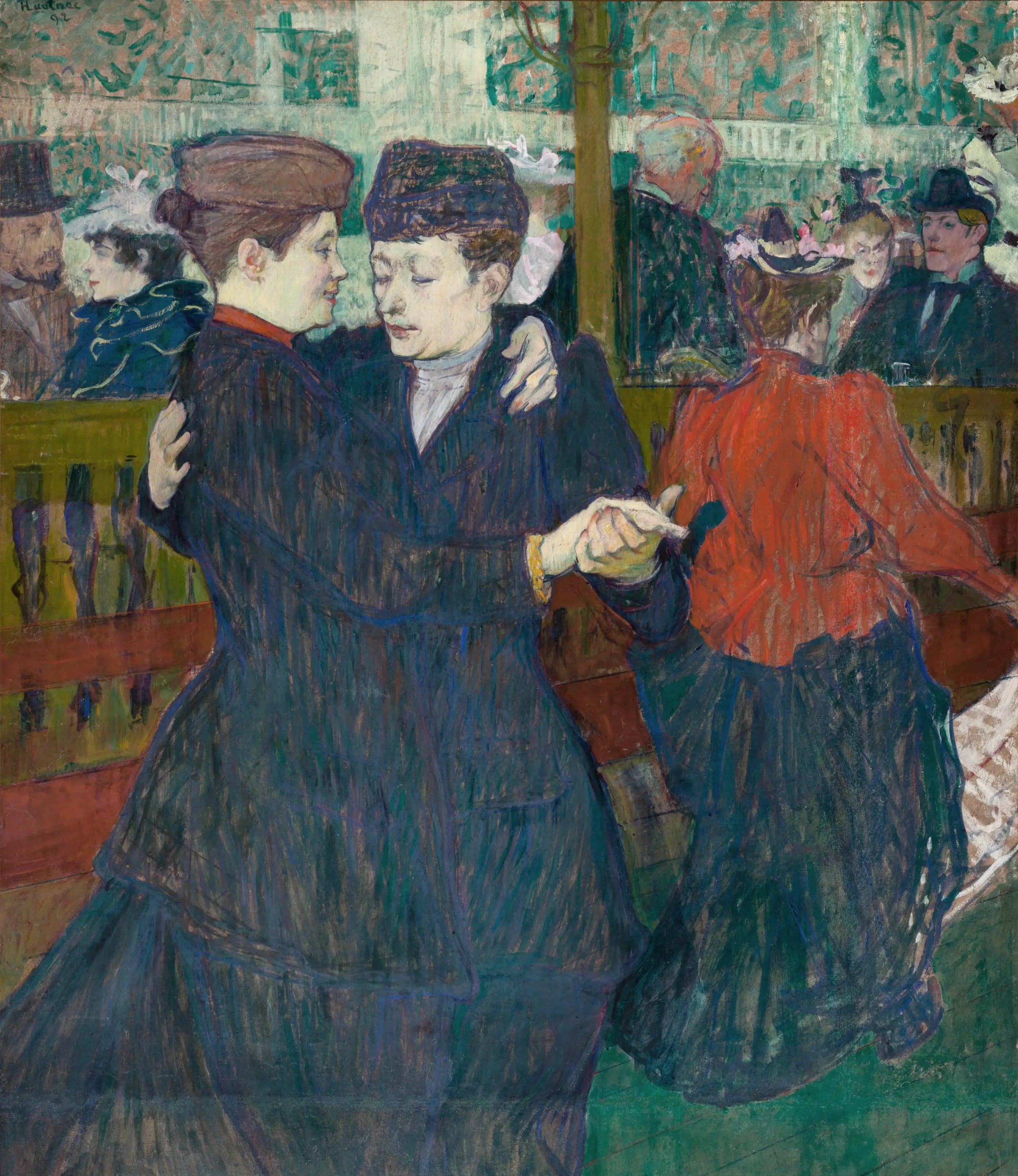 Two Women Dancing at the Moulin-Rouge - Henri de Toulouse