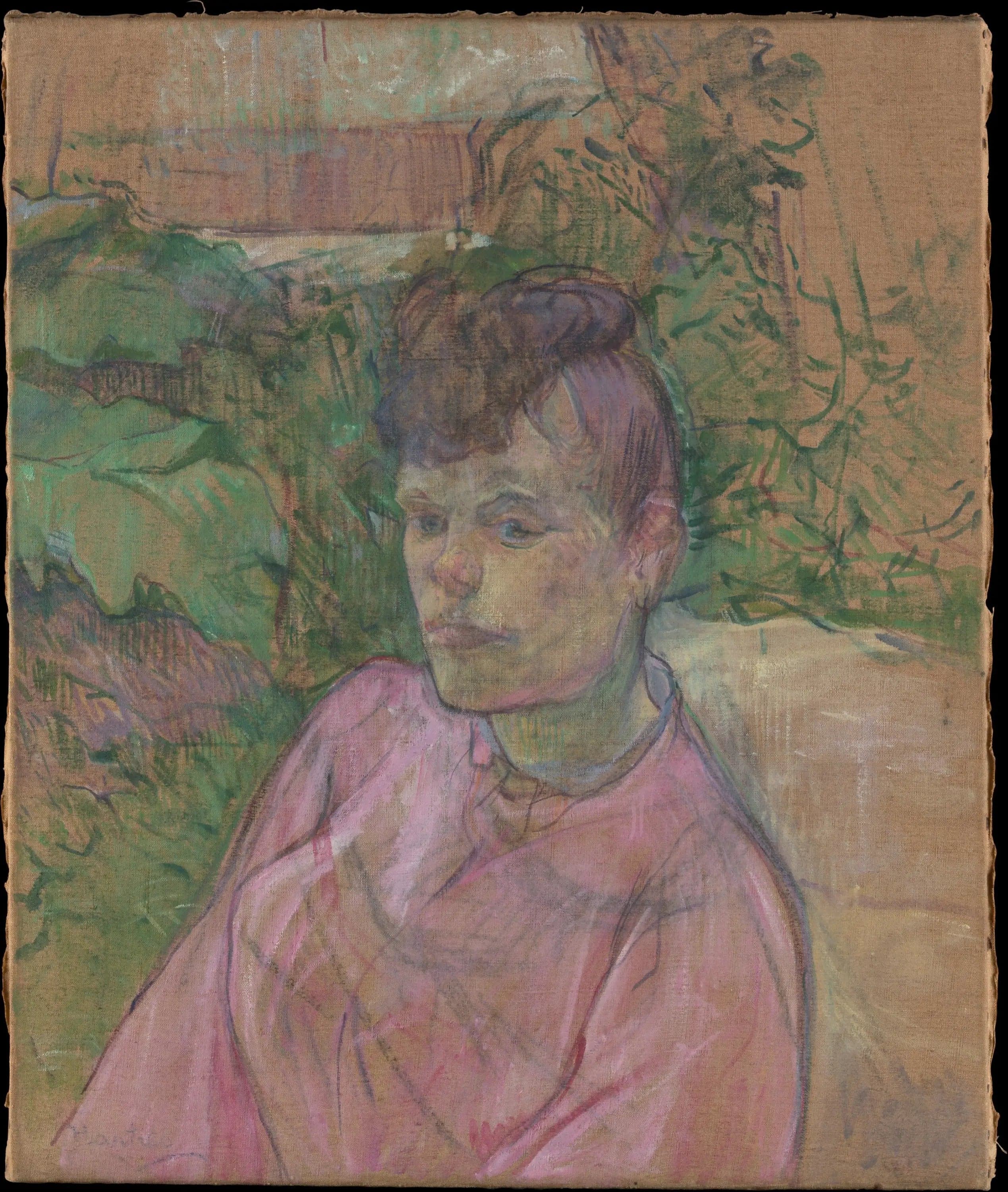 Woman in Monsieur Forest's Garden - Henri de Toulouse